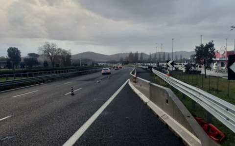 Chiusura notturna A1: Pontecorvo in uscita per lavori