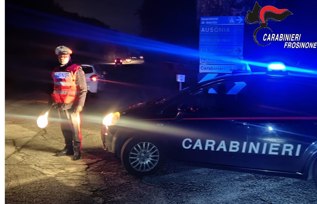 Denunciato automobilista ubriaco a Castelnuovo Parano
