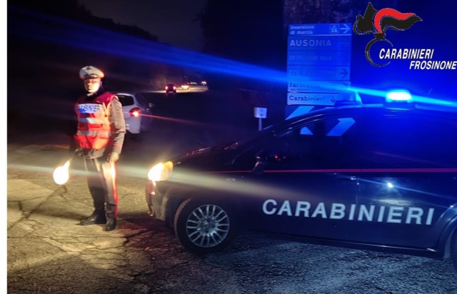 Denunciato automobilista ubriaco a Castelnuovo Parano