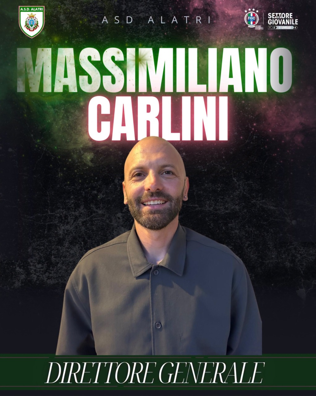 Massimiliano Carlini è il nuovo DG dell’Alatri