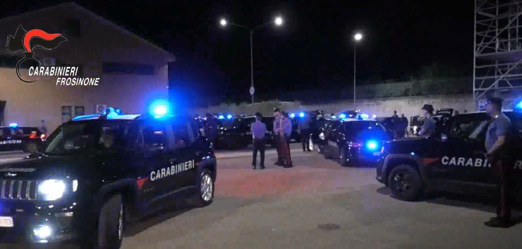 Smantellato clan familiare nel Cassinate: 20 arresti e sequestri