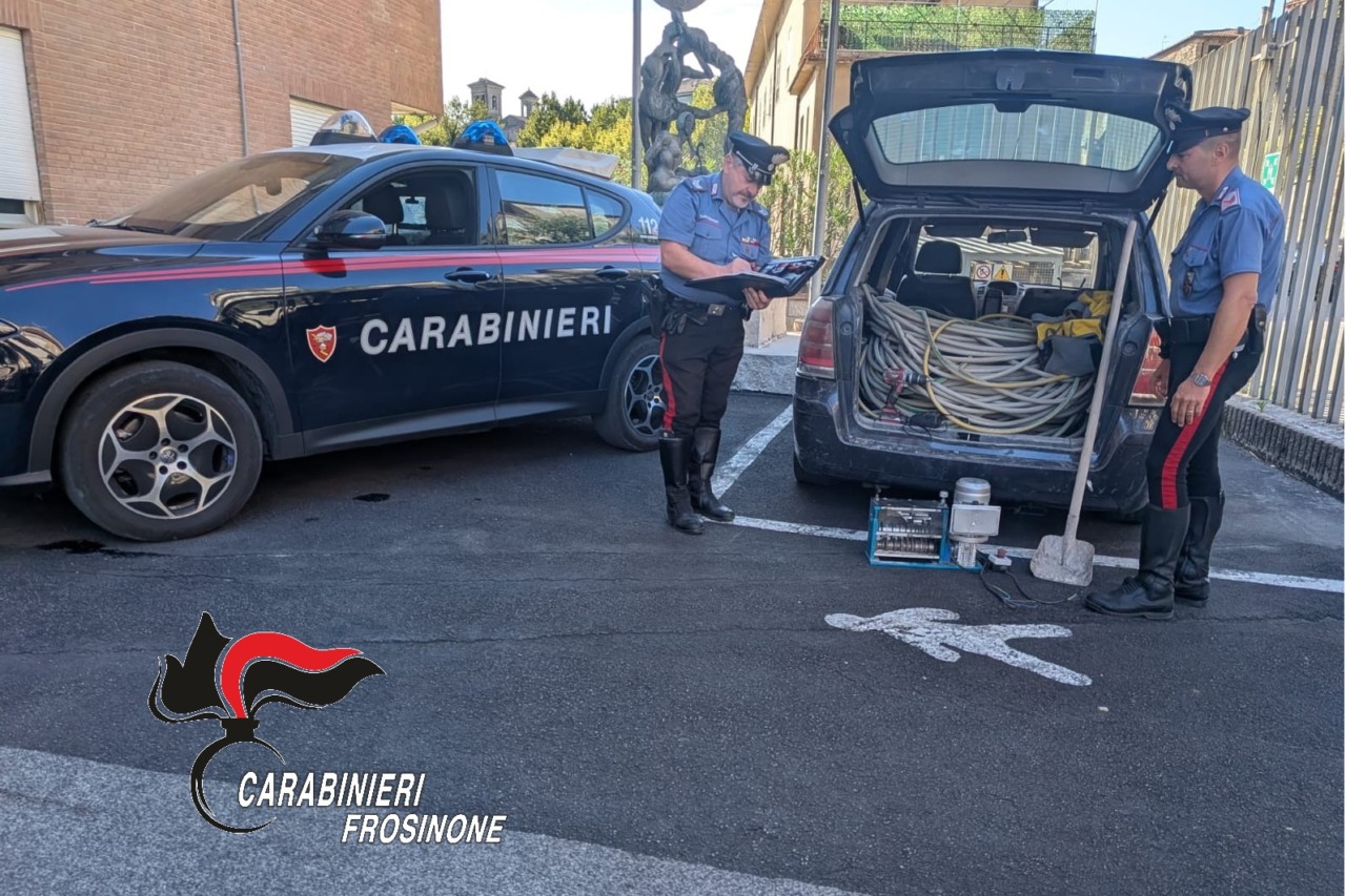 Furto di rame sventato: recuperata una tonnellata di cavi