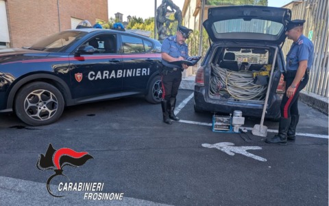 Furto di rame sventato: recuperata una tonnellata di cavi