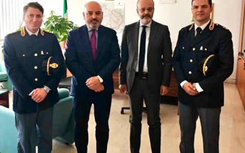 Il Questore Caruso incontra il procuratore Minisci