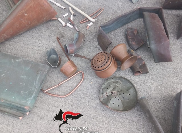 Furto di 90 chili di rame a Ripi: due arresti