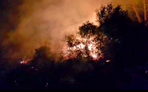 Incendio a Fraioli, chiusa la provinciale 196