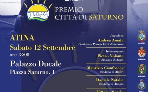 Jago premiato ad Atina con il Premio Città di Saturno